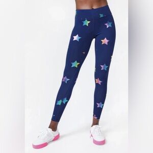 Terez New York Colorful Foil Star Leggings - Women Size Small